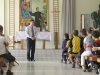 Ministras ir vaikai be jokių formalumų vieni kitiems uždavinėjo klausimus