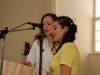 Śpiew psalmu – Sabina i Marina, prowadzące chór dziecięcy