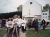 20 lipca 1997 r. Poświęcenie krzyża na wieżę kościelną