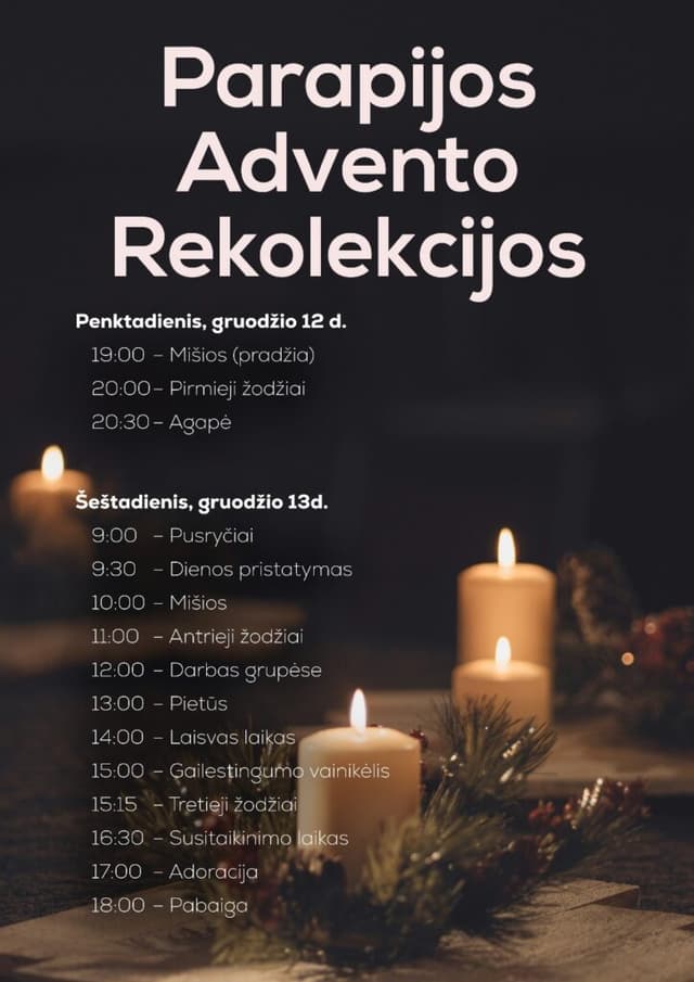 Te invitamos al retiro de Adviento