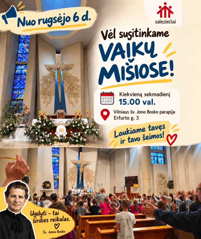 Msza dla dzieci o godzinie 15:00